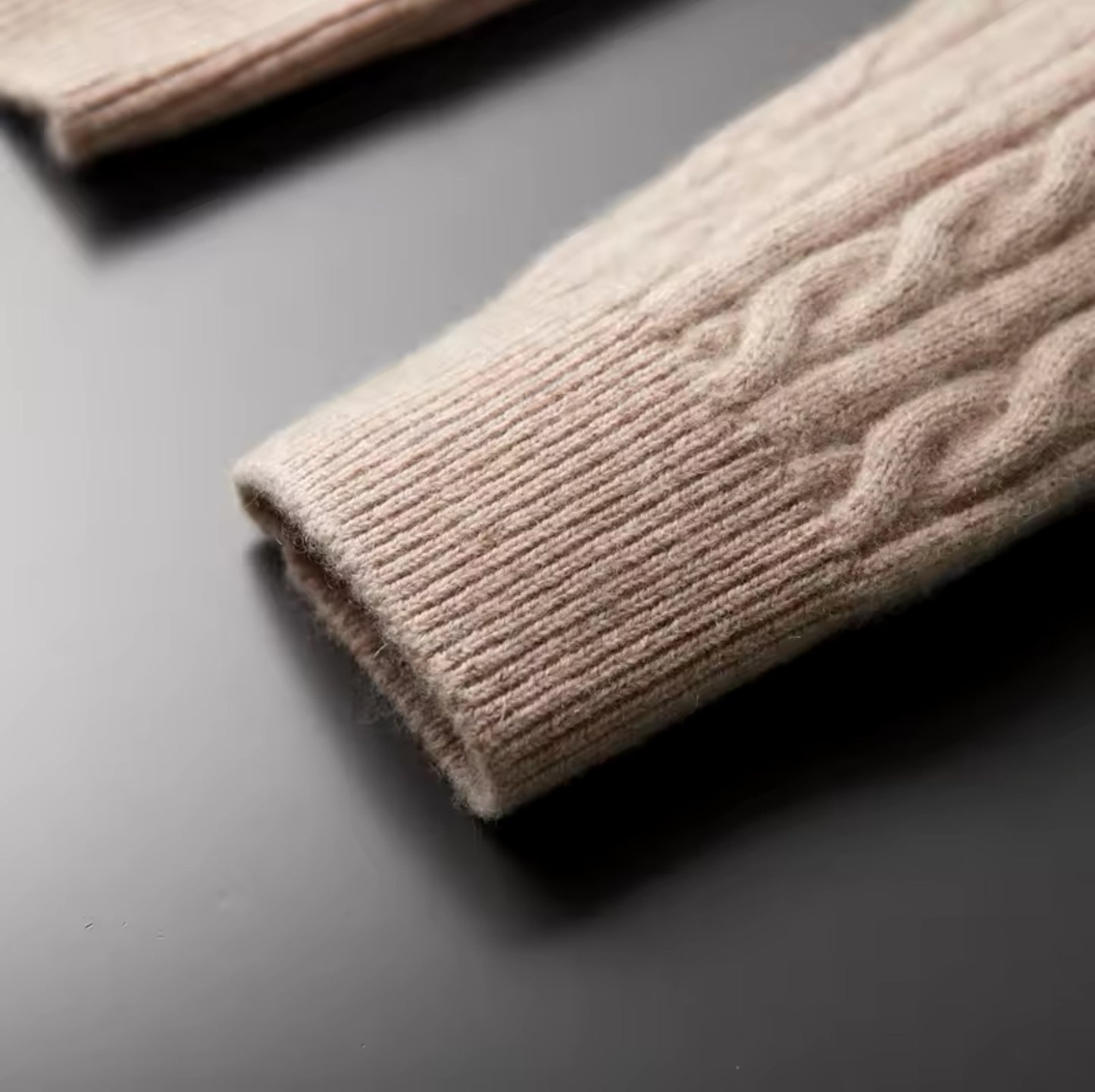 Cashmere Knitted Half Zip Sweater